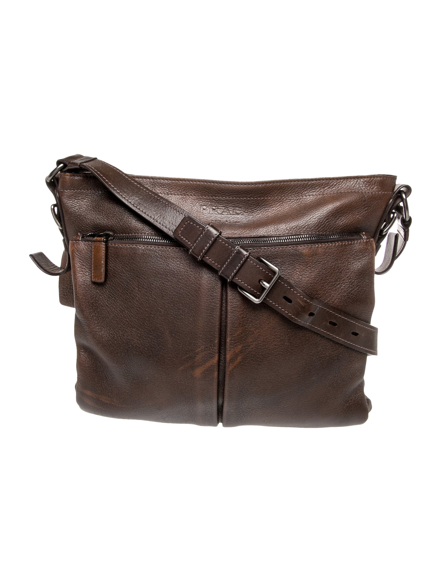 Prada Cervo Leather Vintage Leather Cervo Crossbody